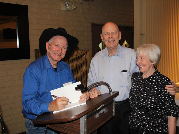 Marshall Trimble with Jim and Beth Fordemwalt