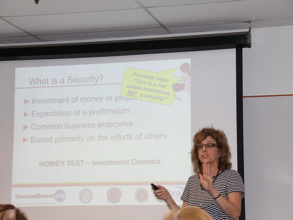 Terri Alexon - Investor Education Coordinator Securities Division of the Arizona Corporation Commission